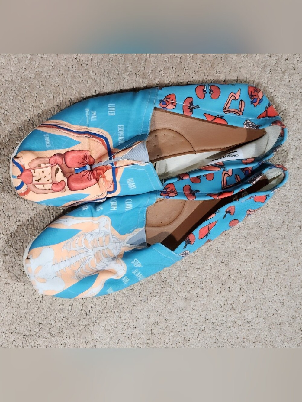 Groove Bags - Anatomy shoes - 9.5w Women’s Teal Patterned Slip-On Shoes